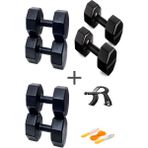 Ps Spor 3 Çift Dambıl Set 2 kg + 6 kg +10 kg + Ayarlanabilir Sayaçlı El Yayı ve Atlama Ipi - Siyah