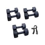 Ps Spor 3 Çift Dambıl Set 3 Kg + 4 Kg + 5 Kg + Ayarlanabilir Sayaçlı El Yayı