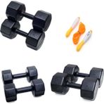 Ps Spor 3 Çift Dambıl Set 5 kg + 7 kg + 9 kg + Sayaçlı Atlama Ipi - Siyah
