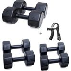 Ps Spor 3 Çift Dambıl Set + Sayaçlı Ayarlanabilir El Yayı 3 kg + 5 kg + 7 kg - 30 kg