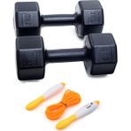 Ps Spor 3 kg Dambıl x 2 Adet = 6 kg + Sayaçlı Atlama Ipi - 2 x 3 kg