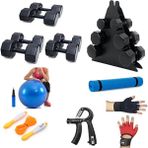 Ps Spor 3 Set Dambıl ve Spor Seri ( Açıklamayı Okuyun ) - Siyah