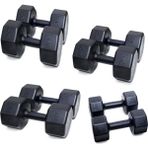 Ps Spor 4 Set Dambıl = 3 kg x 2 Ad. 6 kg x 2 Ad. 8 kg x 2 Ad. 10 kg x 2 Ad. - Siyah