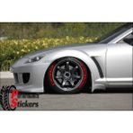 Ps Stickers Petlas Lastik Yazısı 8 Adet Kırmızı 1.sınıf Kalite Solmaz Lastik Sticker