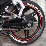 Ps Stickers Send Nudes Motorsiklet Lastik Yazısı Sticker 8 Adet - Standart - Renkli