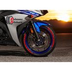 Ps Stickers Yamaha Dark Side Motorsiklet Lastik Yazısı Sticker 4 Adet - 1 - Kırmızı