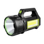 PS-T95 30W Uzun Menzilli Solar Panelli Powerbank+ USB Çıkış S.o.s Lu Ultra Güçlü Ledli Şarjlı Feneri ( Lisinya )