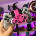Ps4 Dualshock Gamepad Uyumlu 3D Direksiyon Aparatı - Pembe