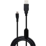 Ps4 Dualshock USB Şarj Kablosu Ps4 Joyistik Uyumlu Oyun Kolu Controller (2 Metre) Şarj Kablosu - Siyah