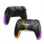Ps4 Kol Kablosuz Gamepad Oyuncu Kol /çift Titreşim/6 Eksenli Rgb Mod/ps4/switch/pc/androd/iphone - Siyah