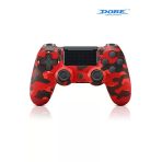 Ps4-pc-android Box-android-ıos Telefon Tablet Uyumlu Titreşimli Bluetooth Oyun Kolu Kamo Kırmızı