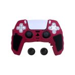 Ps5 Joystick Kol Silikon Kılıf Analog Koruyucu Set Bordo