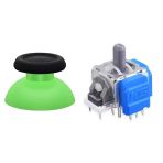 Ps5 Manyetik Motor Topuz 1+1 Set Yeşil Hall Sensör Analog Playstation 5 Yedek Parça