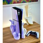 Ps5 Slim Playstation 5 Slim Dijital Versiyon Uyumlu Ahtapot Dikey Tentacle Vertical Stand - Beyaz