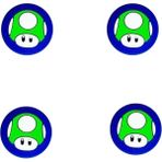 Ps5/ps4/ps3/xbox One/one X/one S/series X/series S 3D Mario Analog Koruyucu - Yeşil