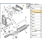 Psa Egzoz Conta Euro5 Dw6 1.6 Hd 301 208 308 (9810697380)