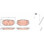 Psa Fren Balatası On Citroen Berlingo Iıı - C5 Iıı X / Ds Ds 4 Iı- Ds 7 / Fiat Doblo 23>/ Opel Astra L - - Trw Gdb2475