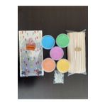 PSC Ev Tipi Pamuk Şeker Üretim Seti 5 Çeşit Aroma 400 Gr. 50 Çubuk Poşet Klips 5MIXPSC