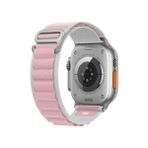 PSGT Alpin Apple watch Ultra Band 42-44-45-49mm S10-11 (46mm )Kordon Alpin 10 9 8 7 6 5 SE - Beyaz - Rose - S10 S11 -46mm (42/44/45/49)mm