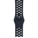 PSGT Apple Watch 2 3 4 5 6 Se Nike 42MM 44MM 45 mm 49MM Uyumlu Kordon Kayış Bileklik Delikli Spor Band - 42-44-45-49MM - Siyah - Lacivert