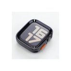 PSGT Apple Watch 49mm ile Uyumlu TPU Yumuşak Silikon Kılıf, Siyah