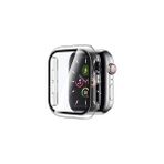 PSGT Apple Watch 8 Ultra 360 Tam Koruma (38 Mm) Yumuşak Silikon Tpu Ekran Koruyucu Kılıf - S Şeffaf - 38MM
