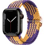 Psgt Apple Watch Gs Dt Pro T800 Ultra Uyumlu Kordon - Sarı - Mor - 38-40-41MM
