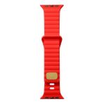 Psgt Apple Watch Ultra 1 2 3 4 5 6 7 8 Se Nike 42-44-45-49 MM S10(46) MM Dalgalı Şerit Tasarımlı Renkli Delikli Silikon Kordon - 42-44-45-49mm - Kırmızı