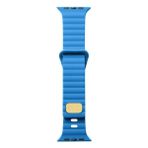 Psgt Apple Watch Ultra 1 2 3 4 5 6 7 8 Se Nike 42-44-45-49 MM S10(46) MM Dalgalı Şerit Tasarımlı Renkli Delikli Silikon Kordon - 42-44-45-49mm - Mavi