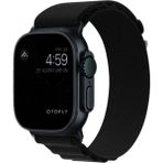 PSGT Apple Watch Uyumlu 38-40-41 S10(42) 1/2/3/4/5/6/se/7/8/ Kordon Alpin Loop Kordon - Siyah-Siyah - (38/40/41MM)S10 S11(42MM)