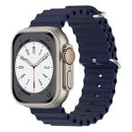 PSGT Apple Watch Uyumlu 38/40/41mm Seri 1/2/3/4/5/6/se/7/8/9 Ve (42mm Seri 10) Kordon Loop Ocean - Lacivert - 38-40-41MM