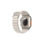 PSGT Apple Watch Uyumlu 42MM 44MM 45MM 49MM 1/2/3/4/5/6/se/7/8/9/ultra2 Kordon - Ay Beyazı - S10 S11 -46mm (42/44/45/49)mm