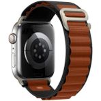 Psgt apple Watch Uyumlu 42MM 44MM 45MM 49MM 1/2/3/4/5/6/se/7/8/ultra Kordon Trail Loop Kordon Strap - Siyah - Açık Kahverengi - S10 S11 -46mm (42/44/45/49)mm