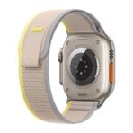 Psgt Apple Watch Uyumlu 42MM 44MM 45MM 49MM 1/2/3/4/5/6/se/7/8/ultra Trail Loop Kordon - Bej - Sarı - 42-44-45-49MM