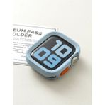 PSGT Apple Watch Uyumlu 5 6 7 8 9 41MM Kılıf kasa Koruyucu 360 Tpu - Mavi - Açık Mavi