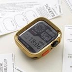 PSGT Apple Watch Uyumlu 5 6 7 8 9 49MM Kılıf Kasa Koruyucu 360 Tpu - Gold