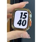 PSGT Apple Watch Uyumlu 5 6 7 8 9 49MM Kılıf Kasa Koruyucu 360 Tpu - Gümüş