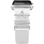 PSGT Apple Watch Uyumlu Harfli Charm Aksesuar Tüm Seriye Uyumlu Akıllı Saay Charm A