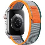 PSGT Apple Watch Uyumlu Seri 1/2/3/4/5/6/se/7/8/9 - 38/40/41MM - S10-11(42MM) Kordon Trail 54 - Turuncu - Beyaz - Yeşil - 38-40-41MM