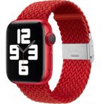 PSGT Apple Watch Uyumlu Yeni Ayarlanabilir Örgülü Esnek Kordon 42MM 44MM 45MM 49 mm Pr Pro 2026 - Kırmızı - 42-44-45-49MM
