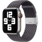 PSGT Apple Watch Uyumlu Yeni Ayarlanabilir Örgülü Esnek Kordon 42MM 44MM 45MM 49 mm Pr Pro 2041 - Füme - 42-44-45-49MM