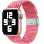 PSGT Apple Watch Uyumlu Yeni Ayarlanabilir Örgülü Esnek Kordon 42MM 44MM 45MM 49 mm Pr Pro 2047 - Pembe - 42-44-45-49MM
