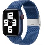 PSGT Apple Watch Uyumlu Yeni Ayarlanabilir Örgülü Esnek Kordon 42MM 44MM 45MM 49 mm Pr Pro 2053 - Koyu Mavi - 42-44-45-49MM