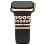 PSGT Birleşik Kalpler Watch Charm Akıllı Saat Kordon Süsü