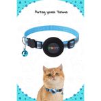 PSGT Boyun Bandı Ayarlanabilir Kedi Etiketi Yaka İle Airtag yuvalı Tasma