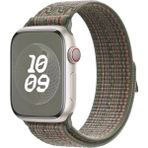 PSGT Psgt apple Watch Uyumlu 42-44-45-49MM/SE/ULTRA/ULTRA2 Hasır Kordon Strap Kayış Hms Hms 2028 - Haki - Turuncu