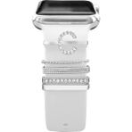 PSGT Psgt apple Watch Uyumlu Harfli Charm Aksesuar Tüm Seriye Uyumlu Akıllı Saay Charm - Gümüş - Kırmızı