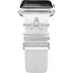 PSGT Psgt apple Watch Uyumlu Harfli Charm Aksesuar Tüm Seriye Uyumlu Akıllı Saay Charm - Gümüş - Mavi