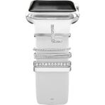 PSGT Psgt apple Watch Uyumlu Harfli Charm Aksesuar Tüm Seriye Uyumlu Akıllı Saay Charm - Gümüş - Turuncu