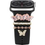 PSGT Psgt göz Love Apple Watch Uyumlu Kordon Charm, Kordon Süsü Uyumlu - Pembe - Bej
